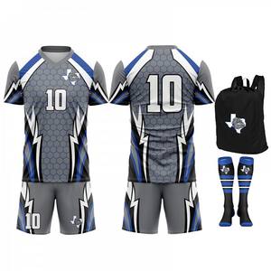 Conjuntos de Camisetas de Fútbol de Poliéster de Alta Calidad, Uniformes Deportivos de Entrenamiento por Sublimación, Camiseta de Fútbol Personalizable para Jugadores - Product Image 1