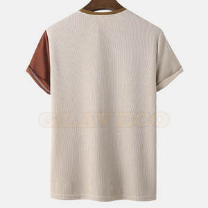 T-shirts pour hommes respirants à séchage rapide, écologiques, en tissu polaire polyester/coton, confortables, streetwear, fabrication en usine, vente chaude - Product Image 2