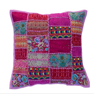 Patchwork Boho Cushion Cover <b>Throw</b> <b>Pillow</b> Decorative Patchwork <b>Pillow</b> Home Decor Sofa Cushion Cover Home Textiles - Product Image 1
