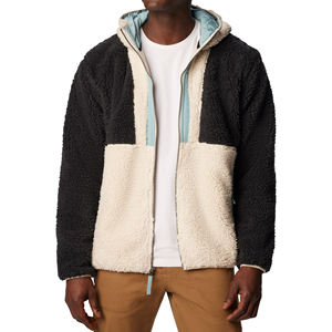 Vente en gros sweat à capuche unisexe doublé fourrure Sherpa polaire brodé sweat à capuche chaud et moelleux sweat à capuche hommes hiver sweat à capuche lourd - Product Image 1