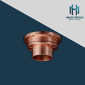 Boîtier de bride en cuivre usiné VMC haute performance, conception étagée avec alésage cylindrique pour systèmes d'alimentation industriels - Product Image 3