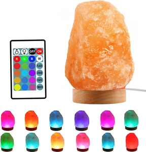 Lámparas LED de Sal del Himalaya de Diferentes Colores, Bombilla LED Multicolor y Enchufe USB, Luz de Sal - Product Image 2