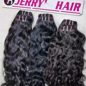 Máquina de extensiones de cabello Remy virgen indio de alta calidad, cabello humano sin procesar de onda profunda suelta de doble trama, 100 gramos Vixxen - Product Image 3