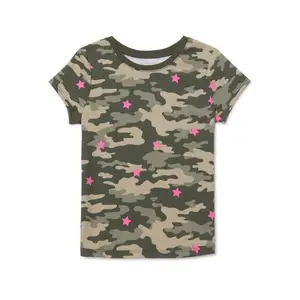 Venta al por mayor de algodón Crop Tops Tank Top camiseta mujer sólido Crop Tops CAMO impreso mujeres camisetas 2023