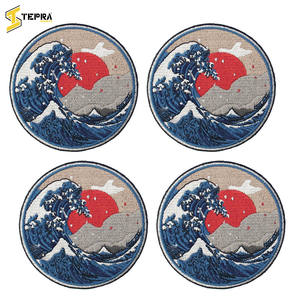 Parches bordados de colores personalizados para deportes de Tepra, el mejor vendedor, flor única, corazón impreso, prendas de plástico de PVC, tela para planchar - Product Image 5