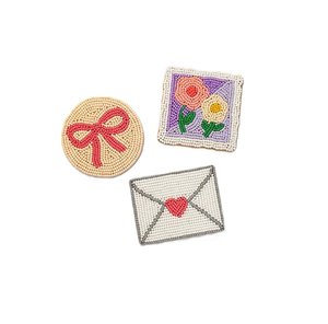 Sous-verres perlés faits à la main écologiques en vrac Ensemble de sous-verres perlés haut de gamme pour les fêtes et les fêtes - Product Image 6