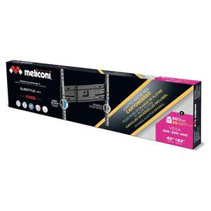 SLIMSTYLE PLUS 400S CG Fixation Murale Noire 480957 Étagères Murales et de Présentation pour TV et Moniteur Supporte jusqu'à 50 Kg avec VESA 400 X 400 - Product Image 2