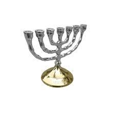 Handmade Brass Menorah Candle Holder Traditional Hanukkah <b>Lamp</b> Decorative Candle Stand Home Decor - Product Image 6