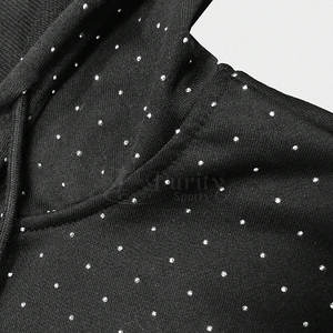 Low MOQ Latest Style <b>Rhinestone</b> <b>Hoodies</b> Soft Fabric <b>Rhinestone</b> <b>Hoodies</b> New Design <b>Rhinestone</b> <b>Hoodies</b> - Product Image 4