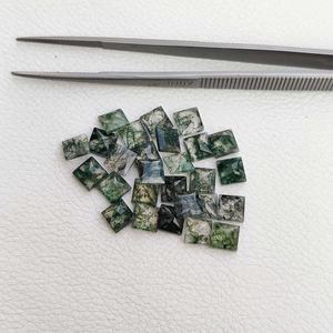 หินโมรามอสธรรมชาติขนาด4มม.-8มม. อัญมณีสีเขียวเจียระไนเหลี่ยมเพชรพลอยหลวมราคาไม่แพงผลิตตามสั่งจากผู้จำหน่าย - Product Image 2