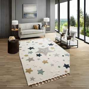 Tapis en polyester uniques et magnifiques, fabriqués à la machine, pour usage domestique et professionnel, épais, antidérapants, grand choix de couleurs, tailles et formes - Product Image 1