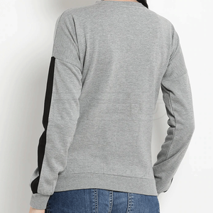 Sudadera con hombros caídos y estampado personalizado, precio económico, sudaderas extragrandes de manga larga para mujer - Product Image 5