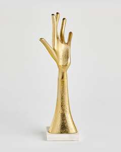 Mesa de mano abierta de aluminio de estilo moderno de alta calidad, estatua artística en forma de mano para centros de mesa, captura la creatividad - Product Image 6