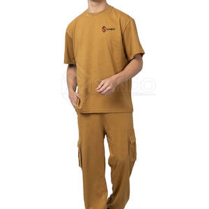 Survêtement d'été pour hommes personnalisé en gros qualité supérieure 100% coton léger respirant motif solide écologique - Product Image 1