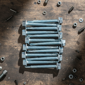 Vis autoperceuses à tête hexagonale (métriques/pouces) en acier au carbone galvanisé, robustes, pour toiture métallique, à filetage profond et grossier - Product Image 1