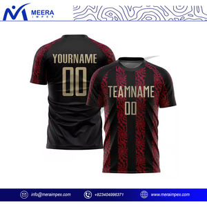 ชุดเครื่องแบบฟุตบอลของผู้ชายชุดเสื้อเจอร์ซีย์ฟุตบอลแห้งเร็วระบายอากาศได้โลโก้ตามสั่ง - Product Image 4