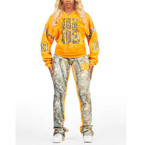 Ensemble de survêtement pour femmes, tenue de jogging confortable, vêtements de sport respirants pour l'entraînement, la course à pied, le fitness - Product Image 3