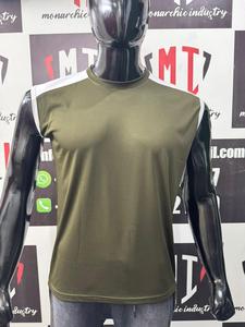 Camiseta Deportiva sin Mangas para Hombre, de Secado Rápido, para Gimnasio y Fitness, con Ribete en Contraste, para Correr, Entrenamiento, con Logotipo Personalizado - Product Image 4