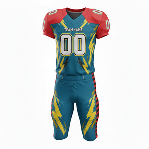 Ensemble de maillot et de pantalon de football américain personnalisé sublimé - Product Image 3