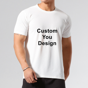 Camiseta deportiva barata personalizada para hombre, microfibra transpirable seca, ajuste de gran tamaño, estilo informal para entrenamiento de gimnasio - Product Image 2
