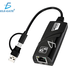 Type-C <b>Ethernet</b> Gigabit 10/100/1000 <b>USB</b> Adapter for PC Notebook & Mac External Wired <b>USB</b> to <b>Ethernet</b> Stock Product - Product Image 1