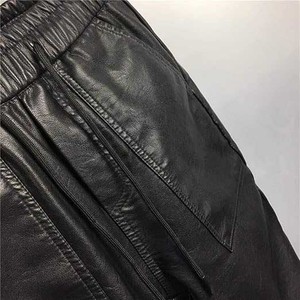 Pantalon droit en cuir à rayures incurvées pour hommes, bas prix 2024, dernier modèle, pantalon en cuir pur élégant pour hommes - Product Image 4