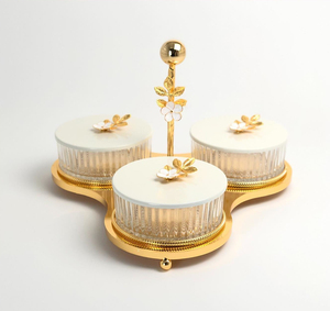 <span class=keywords><strong>Zuccheriera</strong></span> in Metallo Argentato Placcato <span class=keywords><strong>Argento</strong></span> per Matrimoni, Ciotola per Caramelle in Acrilico con Coperchio - Product Image 3