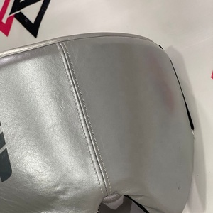 Protège-génitales en cuir de vachette véritable argenté, absorbant les chocs, pour le kickboxing et les arts martiaux, multi-couches - Product Image 4