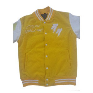 Veste universitaire d'hiver Hommes Respirant Réversible Cuir Tissé Motif Vintage Université Chenille Patches Logo Tissu Léger - Product Image 3