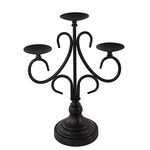 Soporte de candelabros de alambre, decoración de hogar y Hotel de Color negro para fiesta en casa y decoración de boda, proveedor indio - Product Image 3