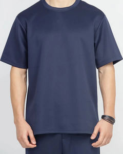 Heavyweight 100% Ringer algodón camisa para hombre 400 GSM de gran tamaño gota hombro antiarrugas transpirable streetwear camiseta para hombres - Product Image 3