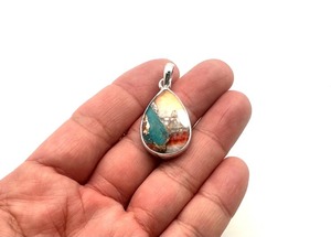 Bijoux Pour Femmes Argent Style Boho Pendentif Bijoux Argent Sterling 925 Pierre de Lune Gemme Tendance Pendentif Fait Main Cadeau Amour - Product Image 1
