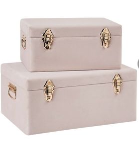 Luxury Custom Metal Storage Trunk Modern Lacquer Finish Rectangular Keepsake Case Premium Organizer with Gold Locks - Product Image 4