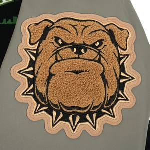 Chaqueta para Hombre con Logotipo Personalizado, Chaqueta de Lana con Bordado Gráfico y Letras, Ajustada, Lona de Peso Pesado, Ropa de Calle Ecológica - Product Image 4