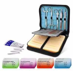 Kit de sutura personalizado quirúrgico Kit completo de entrenamiento de práctica de sutura para estudiantes de medicina con almohadilla de piel de práctica de sutura - Product Image 1