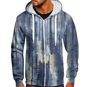 Sublimación personalizada sudaderas con capucha All Over Print Pullover Hoodie para hombres Full Digital Printed Streetwear Hoodies para hombres - Product Image 1
