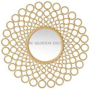 Nuevo Espejo de Pared Redondo Plateado Hecho a Mano de Diseño Moderno para Decoración del Hogar, Espejo de Alta Calidad para Decoración del Hogar, Accesorios de Baño - Product Image 3