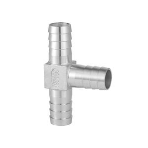 Raccord en T en acier inoxydable 304/316 personnalisé - Raccord en T pagoda à 3 voies pour tuyaux d'eau, raccord en T réducteur en acier inoxydable BSP - Product Image 5