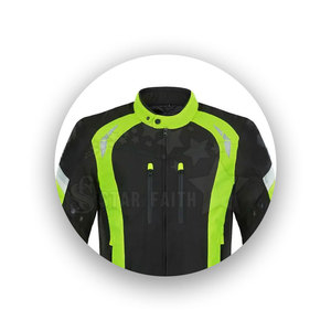 Professional Genuine Leather Motorcycle <b>Jacket</b> with Stand Collar Front Logo Eco-Friendly Breathable Design Customizable for Men - Product Image 3