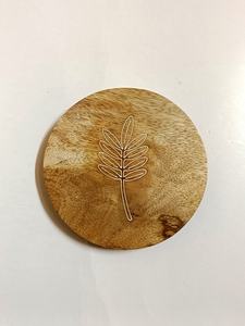 Dessous de verre en bois de marbre en bois d'acacia en pierre naturelle à graver Offre Spéciale pour boissons logo personnalisé imprimé - Product Image 6