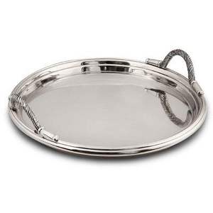 <b>Mirror</b> Polished Luxury Serving <b>Tray</b> Stainless Steel Round Serving <b>Tray</b> Display <b>Tray</b> for Home Hotel Wedding and Restaurants - Product Image 2