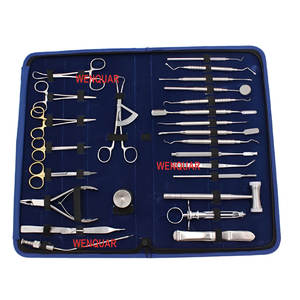 Kit de dissection vétérinaire professionnel de 26 pièces, outils chirurgicaux réutilisables en acier inoxydable de qualité médicale pour la chirurgie animale - Product Image 5
