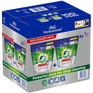 Cápsulas de detergente líquido Ariel Professional Todo en Uno Regular 2x50 cápsulas (Paquete de 2) 100 lavados - Product Image 1