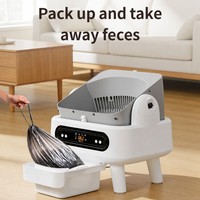 Bac à litière automatique intelligent pour chat, nettoyage automatique, commande par application, bac à litière électrique silencieux pour maison multi-chats, silencieux 30 dB