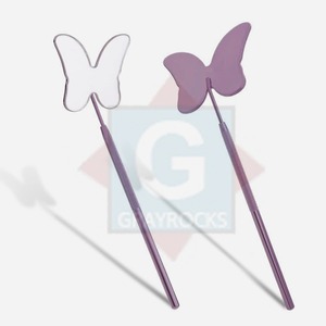 Espejo de extensión de pestañas con logotipo personalizado de calidad premium Tipo de punta de volumen de acero inoxidable de alta sostenibilidad - Product Image 1