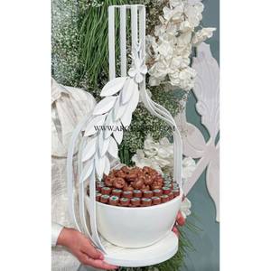 Decoración de mesa metálica y de cristal, cuenco para servir Chocolate en el hogar, cuenco de regalo de boda para interiores de forma redonda de calidad Superior - Product Image 6