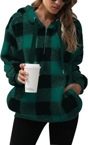 Sudadera con Capucha de Sherpa Colorblock Personalizada al por Mayor para Mujer, Sudadera Cómoda de Forro Polar para Hombre, Sudadera con Capucha 100% Lana, Sudadera con Capucha con Logotipo en Relieve - Product Image 4