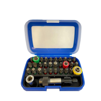 Juego de destornilladores magnéticos ODM de acero S2 con estuche rígido, juego de puntas de estrella, venta al por mayor de herramientas manuales OEM