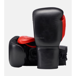 ถุงมือชกมวยหนังรักษ์โลก ระบายอากาศได้ดี พร้อมสายรัดข้อมือปรับได้ รับสกรีนโลโก้ - Product Image 1
