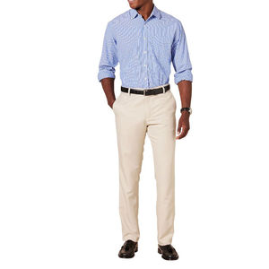 กางเกงขายาวผู้ชายทรงสลิมแบบสั่งตัด ผ้าสี่ทิศทางยืดได้ ทรงธุรกิจลำลอง ทรงตรง น้ำหนักเบา เอวกลาง สีพื้น ติดซิป - Product Image 4